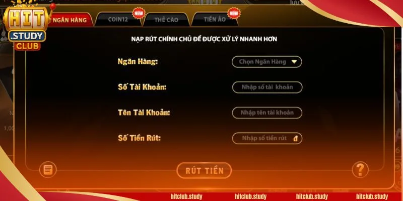 Chỉ dẫn rút thưởng tại cổng cược Hitclub nhanh gọn, dễ dàng.