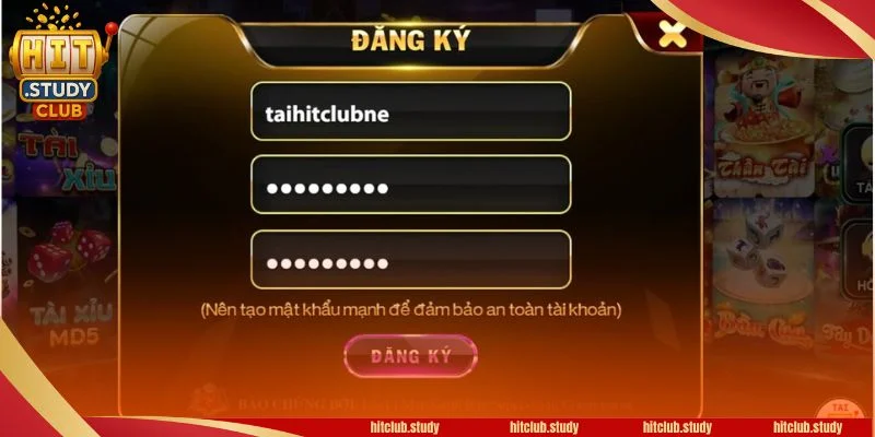 Đăng ký tài khoản chơi tại cổng cược miễn phí.
